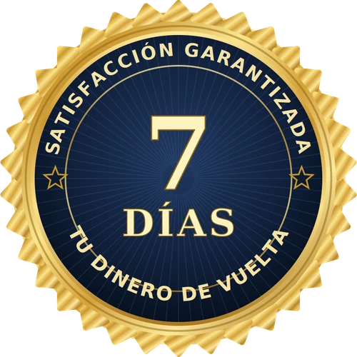 Sello de garantía de 7 días — satisfacción garantizada